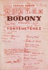 Adatok Bodony község történetéhez