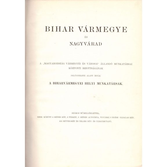 Bihar Vármegye és Nagyvárad