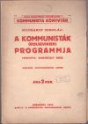 A kommunisták (bolsevikiek) programmja