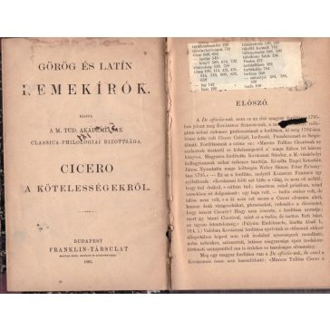 Cicero a kötelességekről