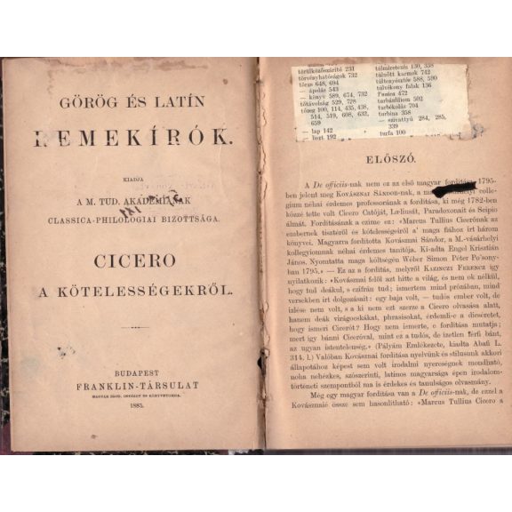 Cicero a kötelességekről