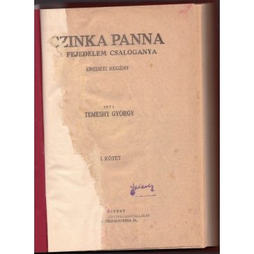 Czinka Panna, a fejedelem csalogánya I-V. kötet