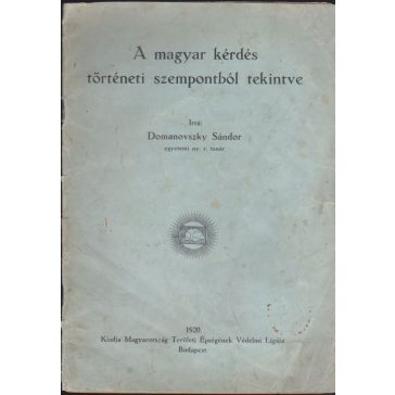 A magyar kérdés történeti szempontból tekintve