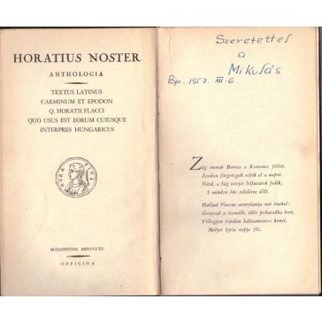 Horatius Noster Anthologia