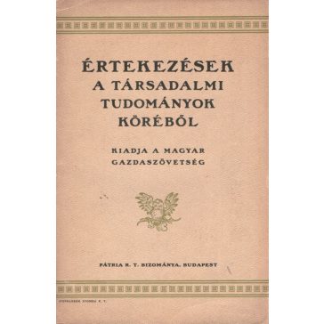Értekezések a társadalmi tudományok köréből