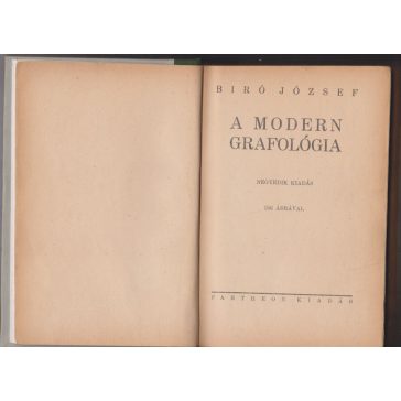 A modern grafológia