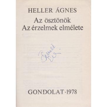 Az ösztönök / Az érzelmek elmélete