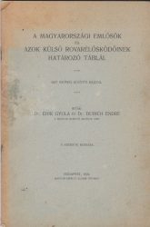 A magyarországi emlősök és azok külső rovarélősködőinek határozó táblái