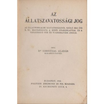 Az állatszavatossági jog
