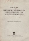   Verzeichnis der römischen Reichsprägungen von Augustus bis Anastasius