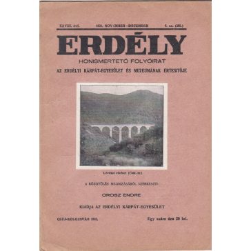   Erdély . XXVIII. évf. 6. sz. (285.) 1931. november-december