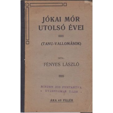 Jókai Mór utolsó évei