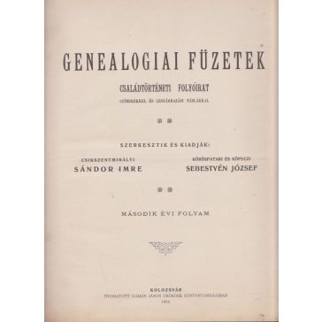 Genealogiai Füzetek