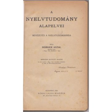 A nyelvtudomány alapelvei