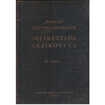 Boltvezetők kézikönyve