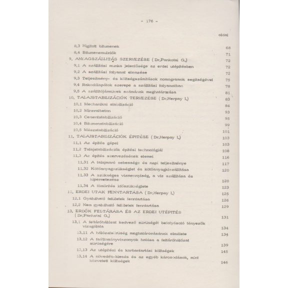Erdei utpályaszerkezetek építése és fenntartása