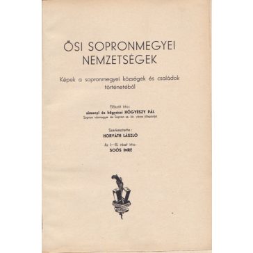 Ősi sopronmegyei nemzetségek