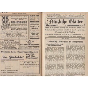 Illustrierte Nützliche Blätter 50. Jahrgang Nr. 1-12.