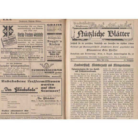 Illustrierte Nützliche Blätter 50. Jahrgang Nr. 1-12.