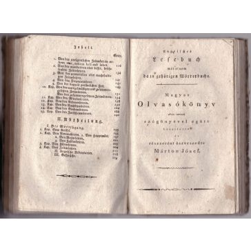   Ungarische Grammatik wodurch der Deutsche die ungarische Sprache richtig erlernen kann / Ungarisches Lesebuch mit einem da zu gehörigen Wörterbuche.