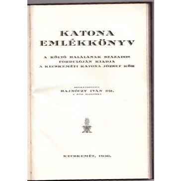 Katona Emlékkönyv