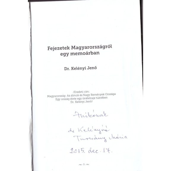 Fejezetek Magyarországról egy memoárban