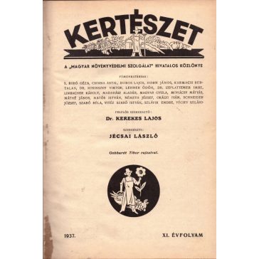 Kertészet 1937-38.
