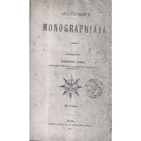 Abaujvármegye monographiája II. kötet