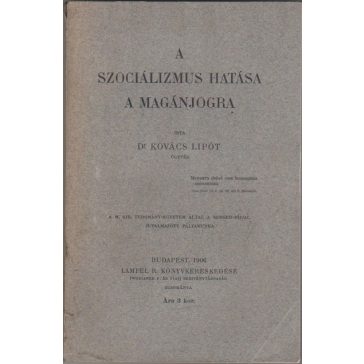 A szociálizmus hatása a magánjogra