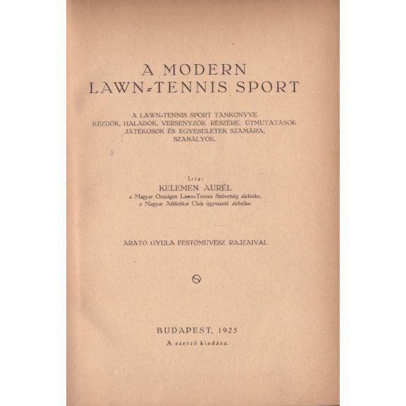 A modern lawn-tennis sport