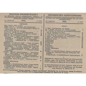Magyar Iparművészet XIX. évf. 1-10. szám