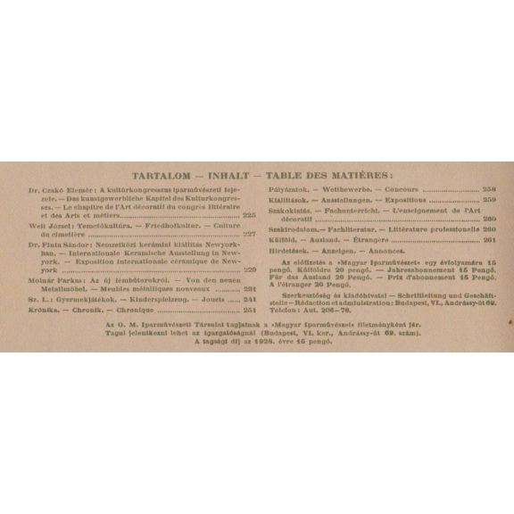 Magyar Iparművészet XXXI. évf. 1-10. szám
