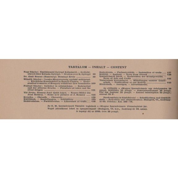 Magyar Iparművészet XXXIII. évf. 1930. 1-10. szám