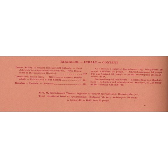 Magyar Iparművészet XXXIII. évf. 1930. 1-10. szám
