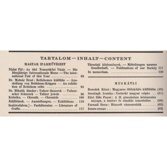 Magyar Iparművészet XL. évf. 1-10. szám