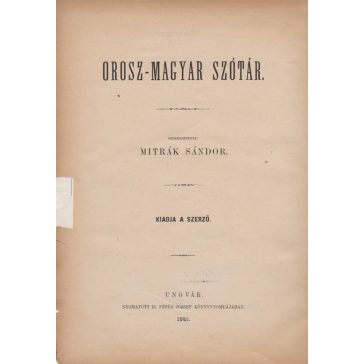   Orosz-magyar szótár - Ruszszko-mad'jarszkij szlovar'