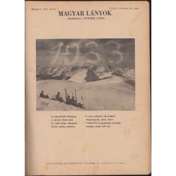 Magyar Lányok 1933. XXXIX-XL.  évfolyam