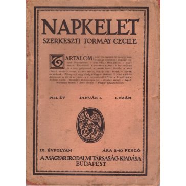 Napkelet 1931. év Január 1. 1.szám