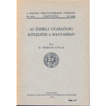 Az észbeli gyarlóság kifejezése a magyarban