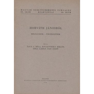 Horváth Jánosról 