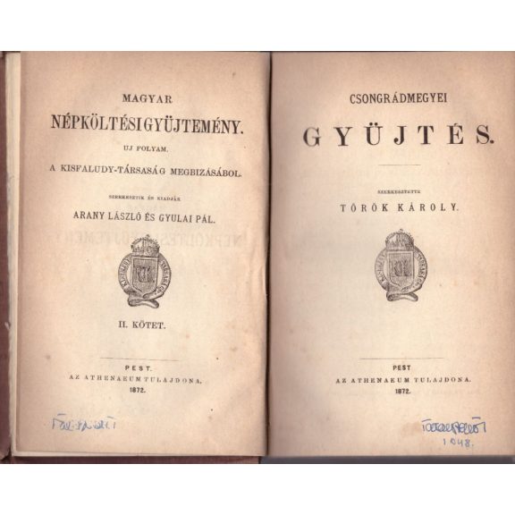Magyar népköltési gyűjtemény I-III.