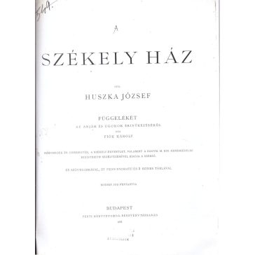 A székely ház (fénymásolat)