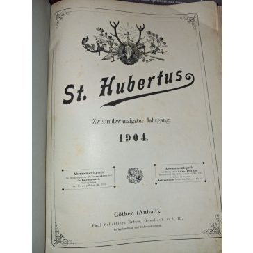 St. Hubertus Zeitschrift für Jagd Fischerei und Naturkunst