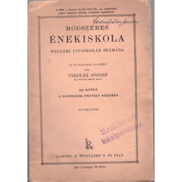 Módszeres énekiskola polgári fiúiskolák számára