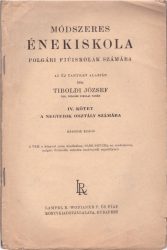 Módszeres énekiskola polgári fiúiskolák számára