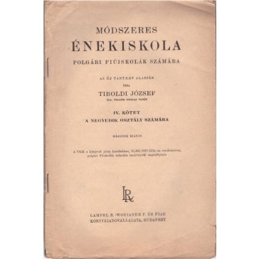 Módszeres énekiskola polgári fiúiskolák számára
