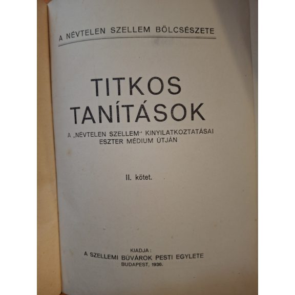 Titkos tanítások I-II-III.
