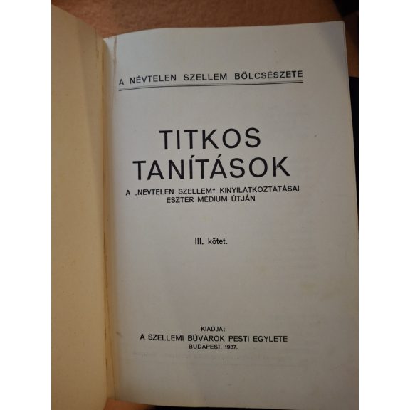 Titkos tanítások I-II-III.
