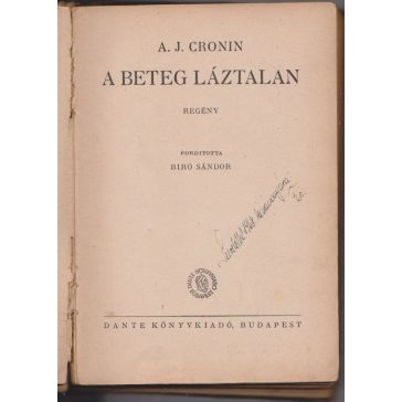 A beteg láztalan