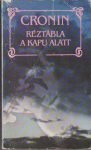 Réztábla a kapu alatt